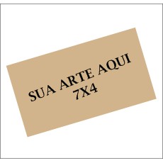 Adesivo Retangular 7x4 cm- com sua arte