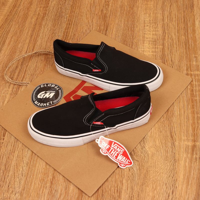 Vans Slip On Pro Black White Vn00097m9x1 Original Legit Shopee