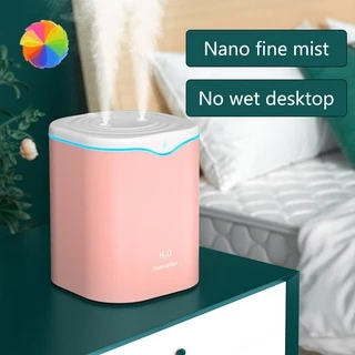Umidificador De Ar Com 2000ML Purificador Difusor De Aroma LED De Grande Capacidade