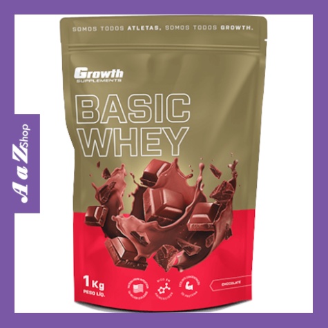 Whey Protein Basic Growth Sabor Chocolate 1 kg