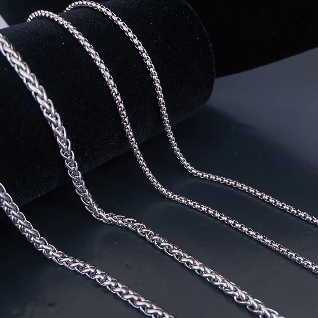 Cordão Trançado Indiano Masculinos Aço Cirúrgico 4/2mm Tendencia