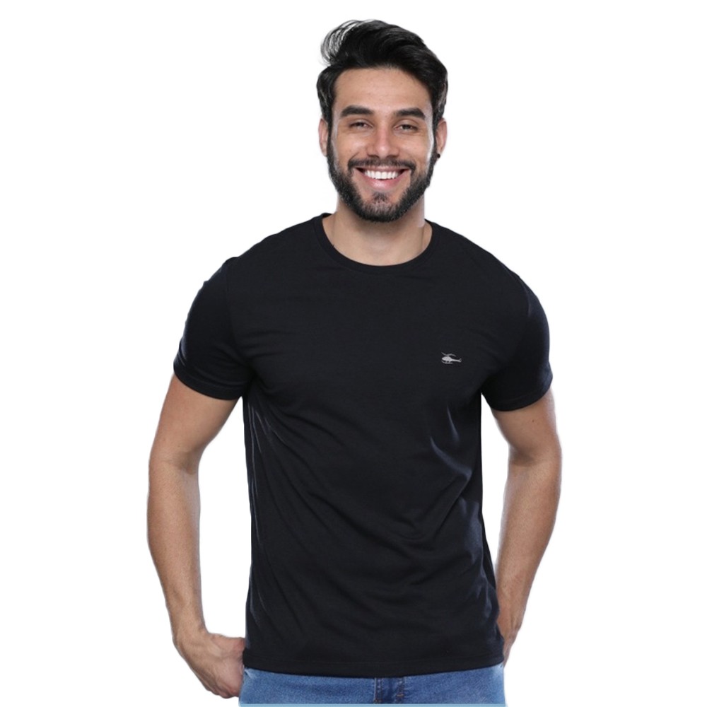 Camiseta Masculina Gola O Básica Sallo Premium