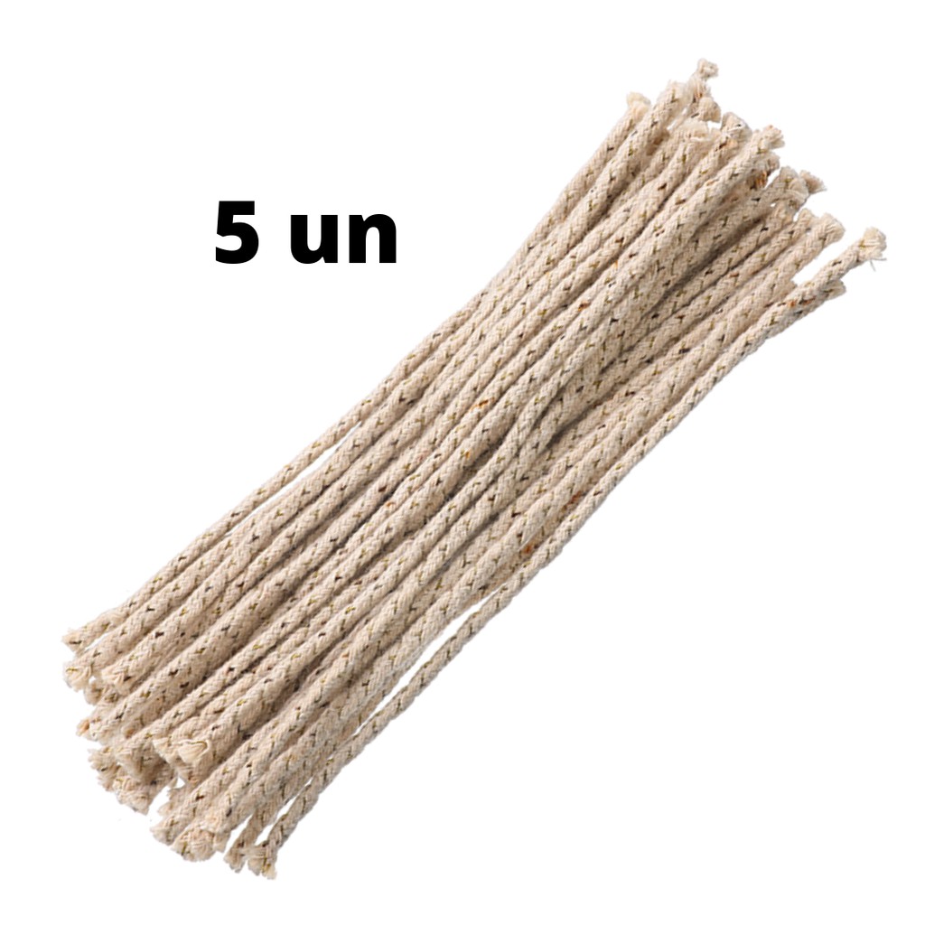 Kit 5 Pavios Para Isqueiro de Reposição - Para vários modelos