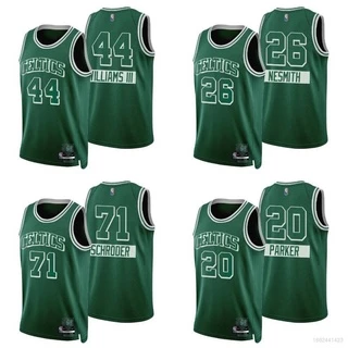 Nova Camisa Da Nba Boston Celtics Nesmith Williams Parker Schroder De Basquete Colete Esportivo Edição Urbana Plus size 