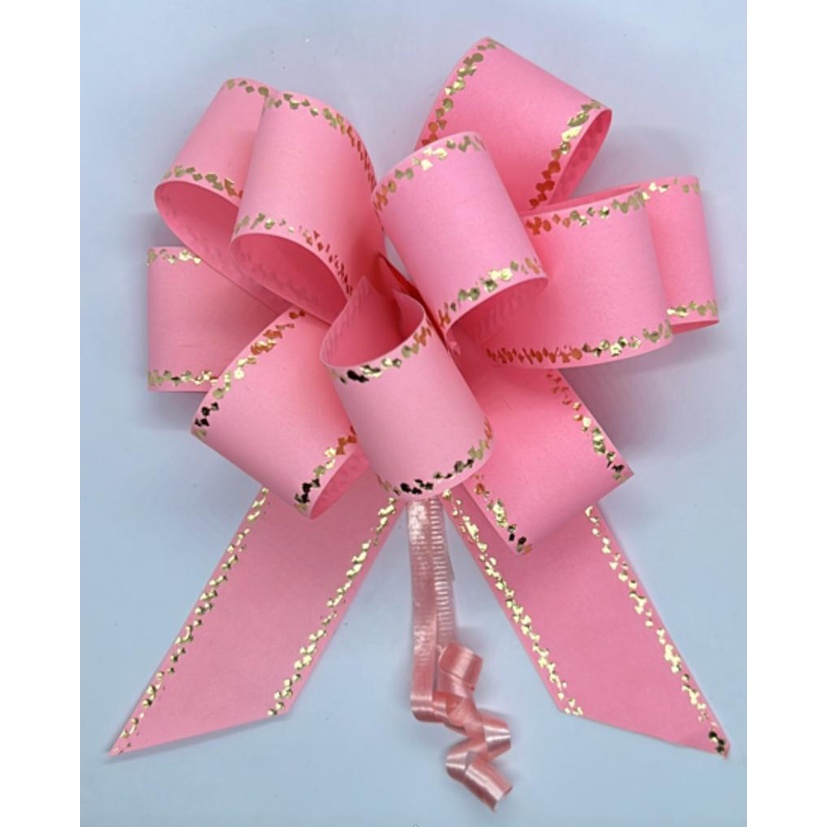 Laço Pronto Para Presente e Embalagem Laço Rosa Flor Grande 10 Unidades