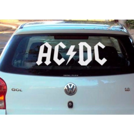 Adesivo Carro Parabrisa Ac/dc Tuning Rock | Shopee Brasil