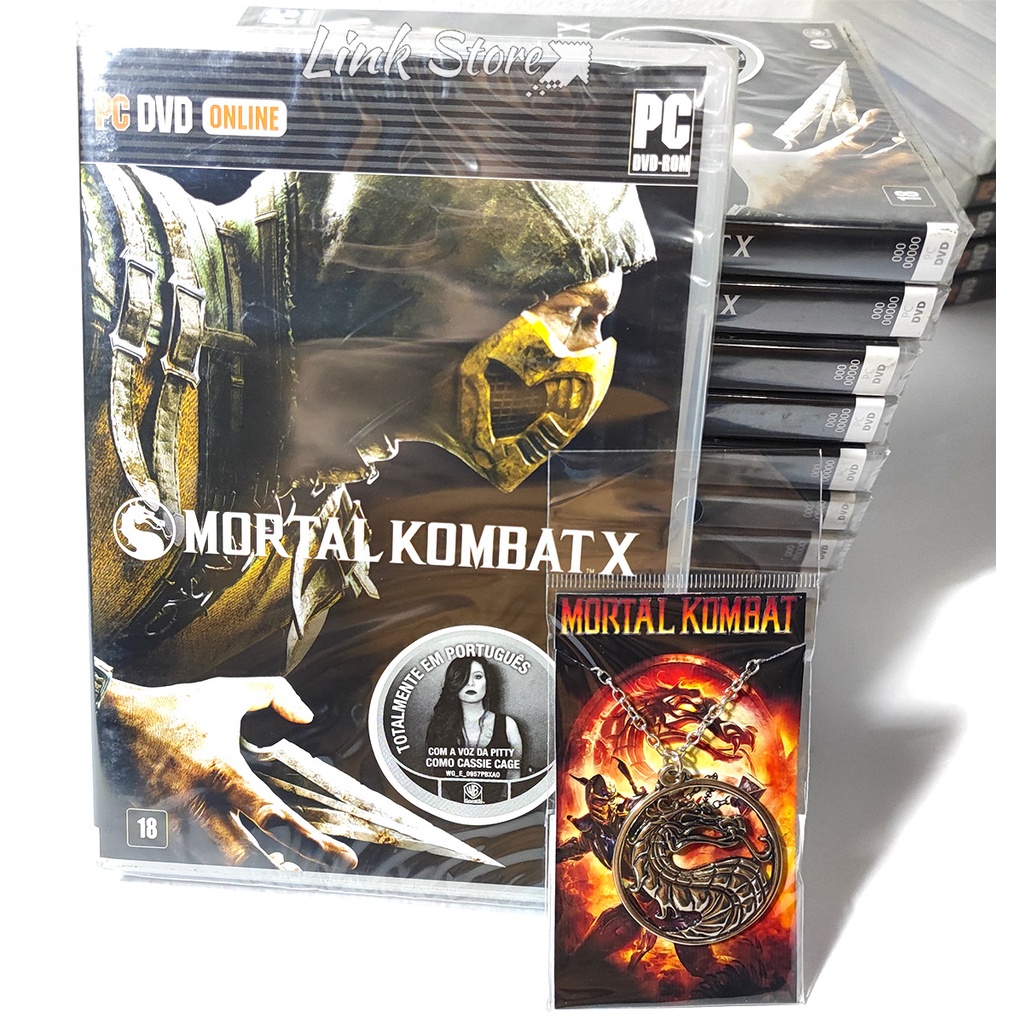 Jogo p/ PC Mortal Kombat X DVD Mídia Física