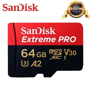 Cartão Sd Sandisk Extreme PRO U3 C10 A2 64gb Micro Sd