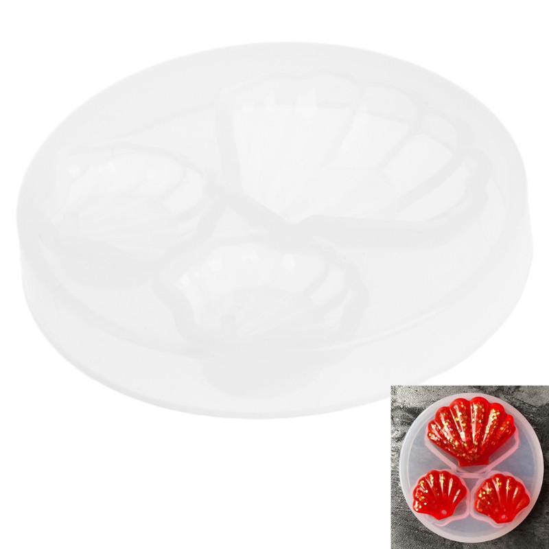 Molde Silicone Formato De Conchas Para Fazer Artesanato / Ferramenta ...