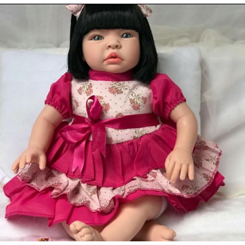 Boneca Reborn Princesa Bebe Reborn Com Acessorios Barato | Shopee Brasil