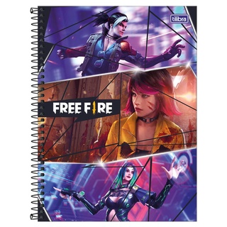 Caderno Espiral Capa Dura 1/4 Free Fire 80 Folhas - Free Fire - Cadernos,  Caderneta - Tilibra