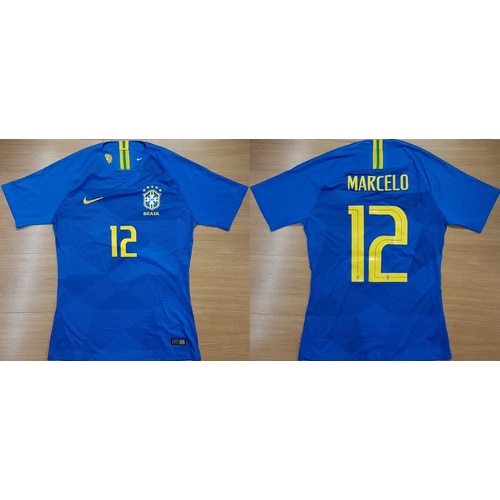 Camisa Futebol De Jogo Brasil X Russia # 12 Marcelo 2018