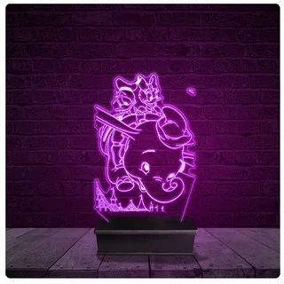 Luminária e Abajur Acrílico Led - Pato Donald Dumbo