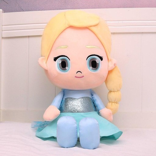 Boneca Pelúcia Princesa Do Gelo Elsa Frozen Brinquedo