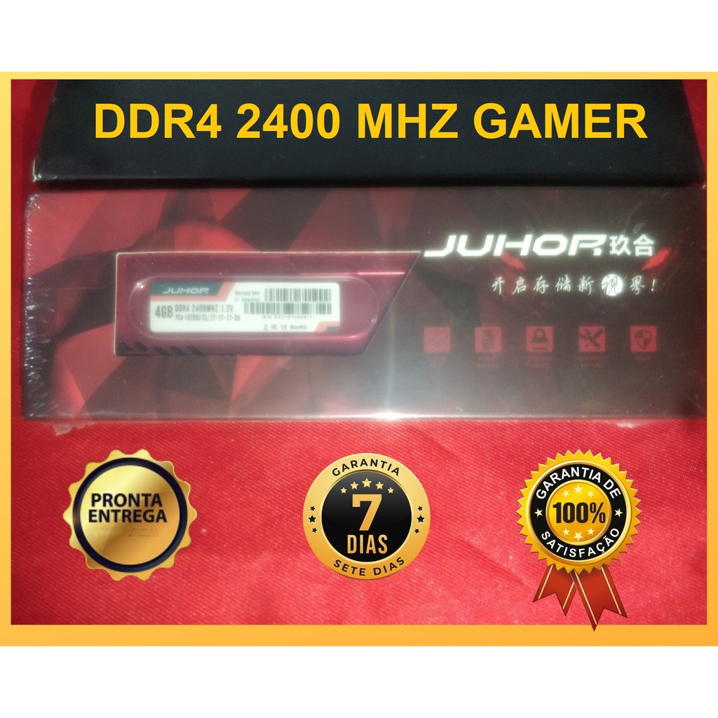Barrette Mémoire RAM Juhor DDR4 8 Go 2400 MHz – Neuve, Sous Blister