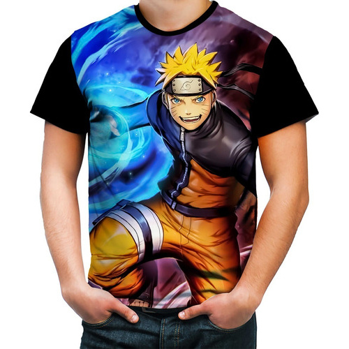Camiseta Naruto Uzumaki Lamen Piticas Anime Desenho Hokage no Shoptime