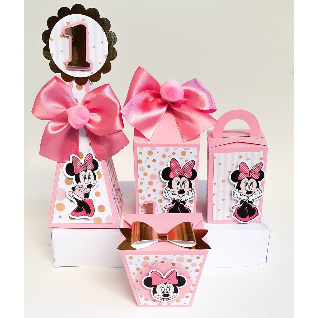 Personalizados Minnie Rosa Luxo | Shopee Brasil