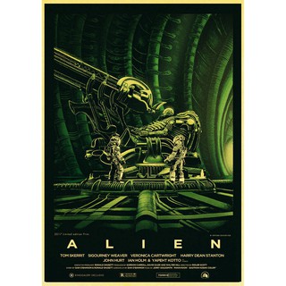 Cartaz de alienígena, cartaz de filme kraft para decoração de casa, pôster  de parede do núcleo de desenho, decoração de quarto, /806 - AliExpress