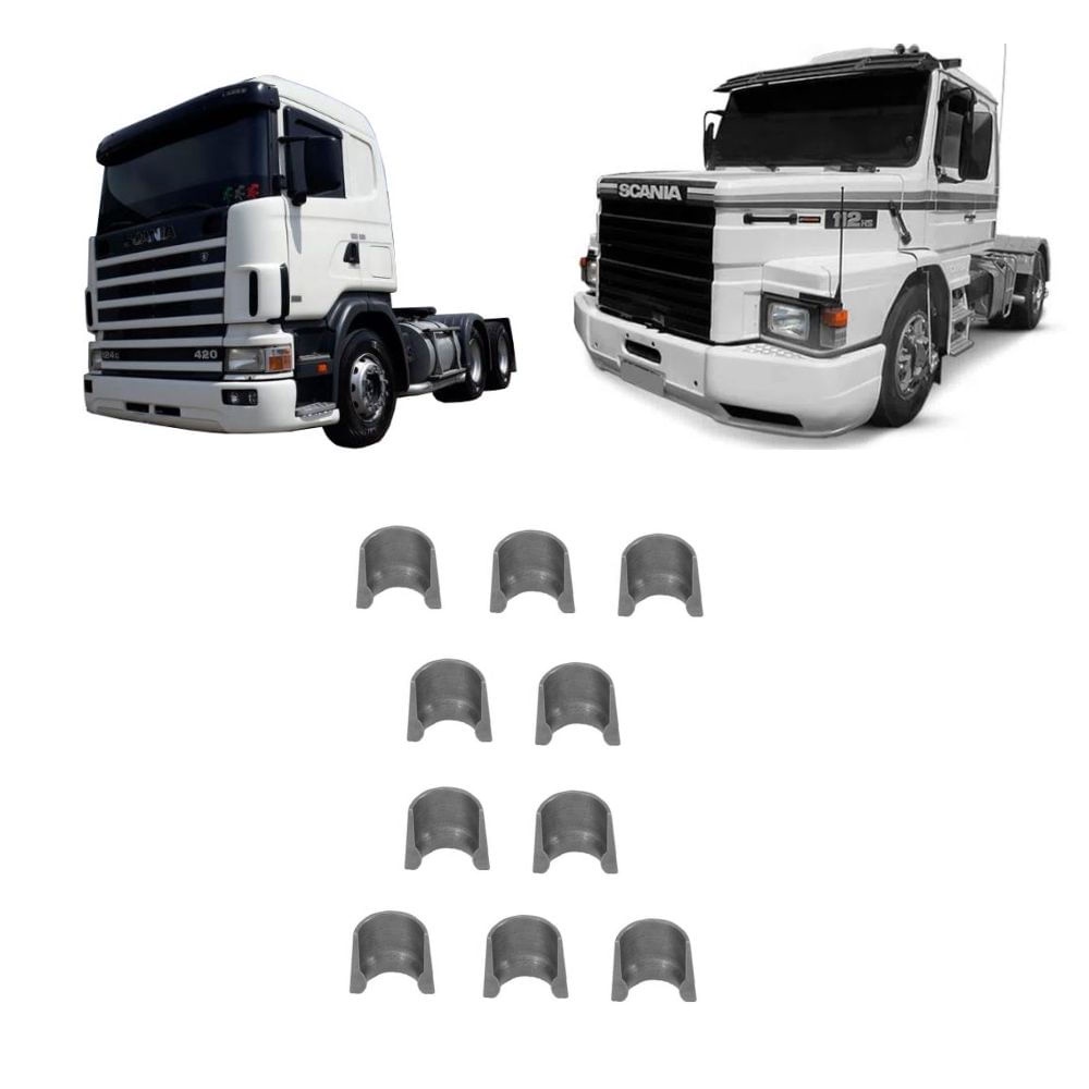 Chaveta Valvula Motor 1501351 Caminhao Scania 10 Pcs | Shopee Brasil