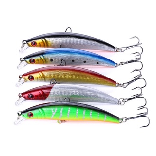 Kit 05 Iscas Artificiais Importadas Meia Água de 9 cms e 8,5 gramas Pesca Traíra Tucunaré Black Bass Dourado Robalo