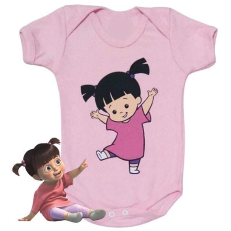 Body Bebê Boo Monstro Sa Personagem Fantasia Infantil Mesversário ...