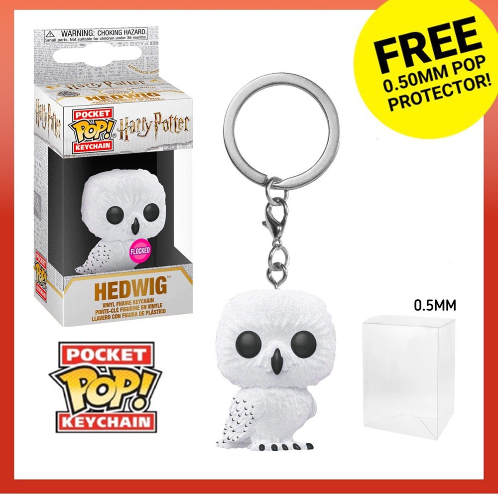 Chaveiro Funko Pop : Harry Potter-Hedwig (Flocked) Exclusivo