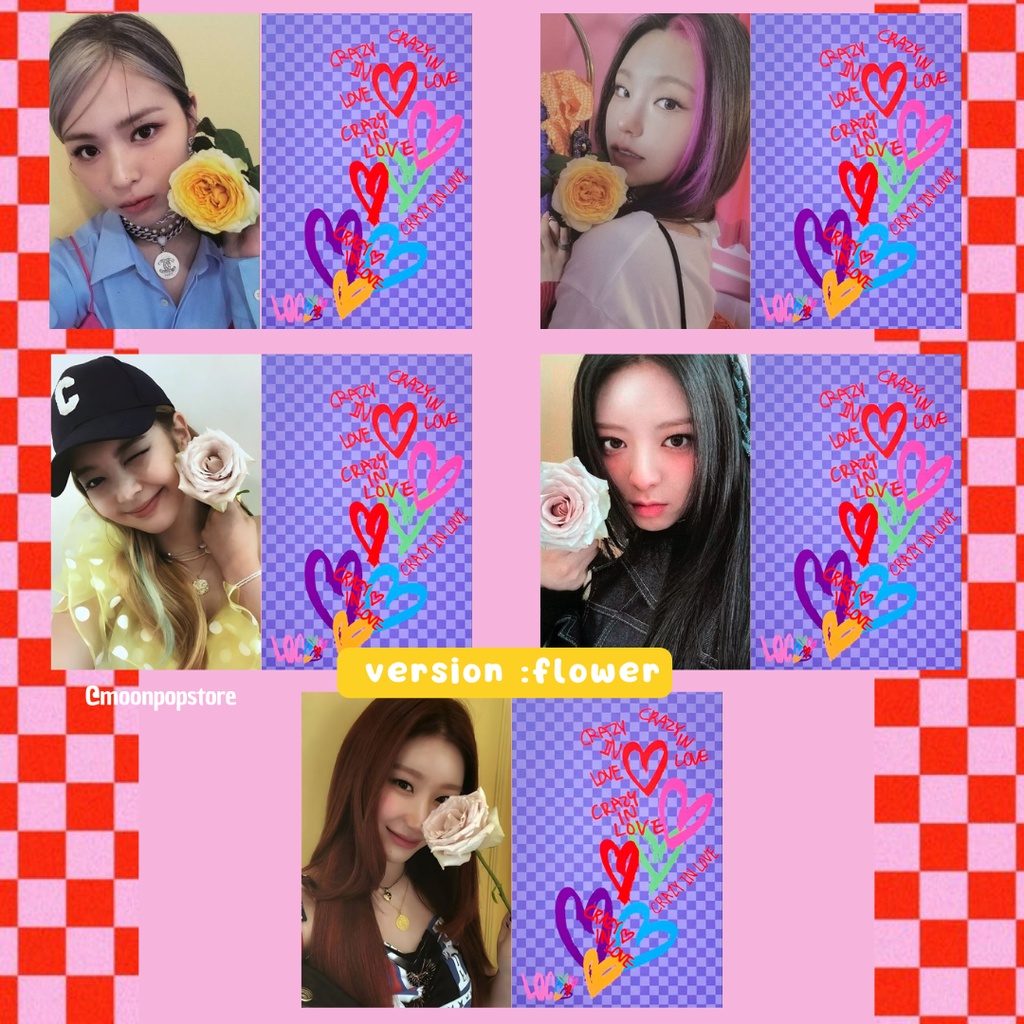 Photocard Kpop Itzy Crazy in Love - VALOR POR UNIDADE- Fanmade
