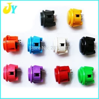 10 Botões similar Sanwa 30mm/24mm, com cabos!