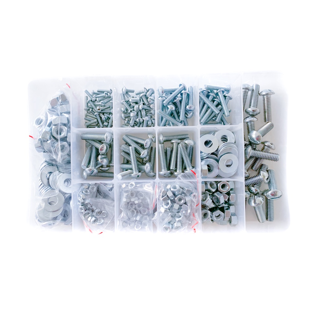 Kit Big Special - 600 Peças - Parafuso Porca Arruela E Caixa