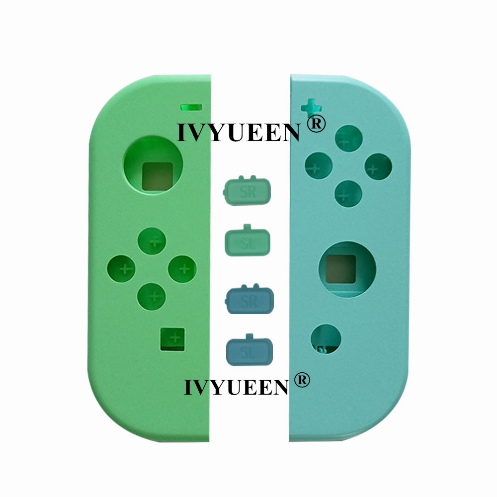 Para Nintendo Switch NS JoyCon Controller Replacement Joy Con Carcaca Da Concha Espada Animal Crossing Cover Com Botoes SL SR