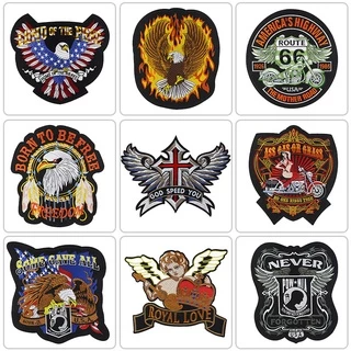 Pano Bordado De Águia Jaqueta De Couro Buraco Patch Adesivo Decorativo Decalque