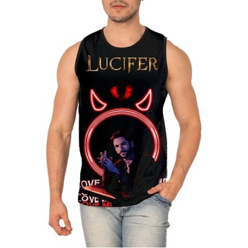 Camiseta Regata Lucifer Morningstar Rei Do Inferno Ref:633 | Shopee Brasil