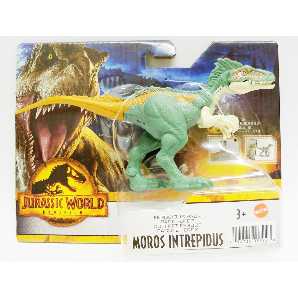 Dinossauro Jurassic World Moros Intrepidus Pacote Feroz Pronta Entrega