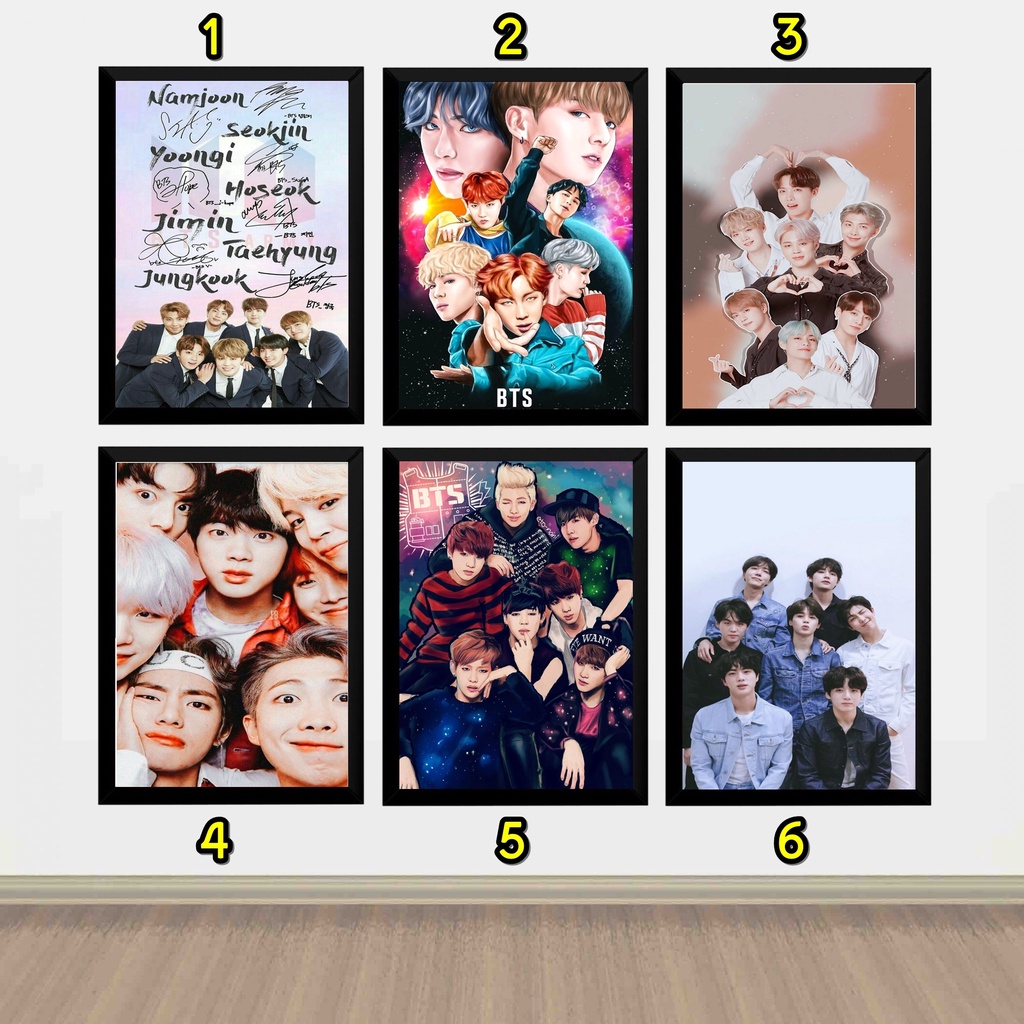 Quadro Decorativo Bts Poster K Pop | Shopee Brasil