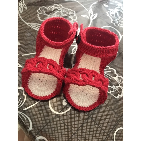 Sandalias de discount croche para bebe