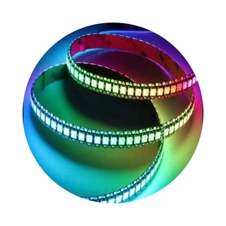 Fita Led Endereçável Rgb 1m Fw2812 144 Leds P/ Metro Ip67 5v