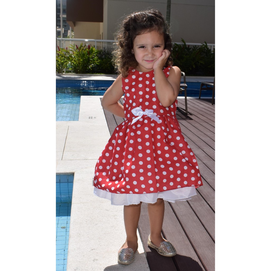 Vestido infantil best sale de tricoline