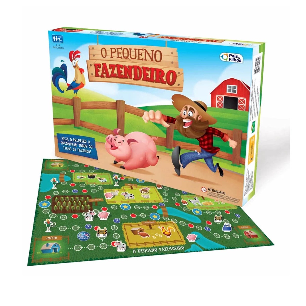 Jogo de tabuleiro preto e branco de fazenda para crianças com animais fofos  e fazendeiros infantis contorne o jogo de tabuleiro do campo com animais  tratores página para colorir do país rural