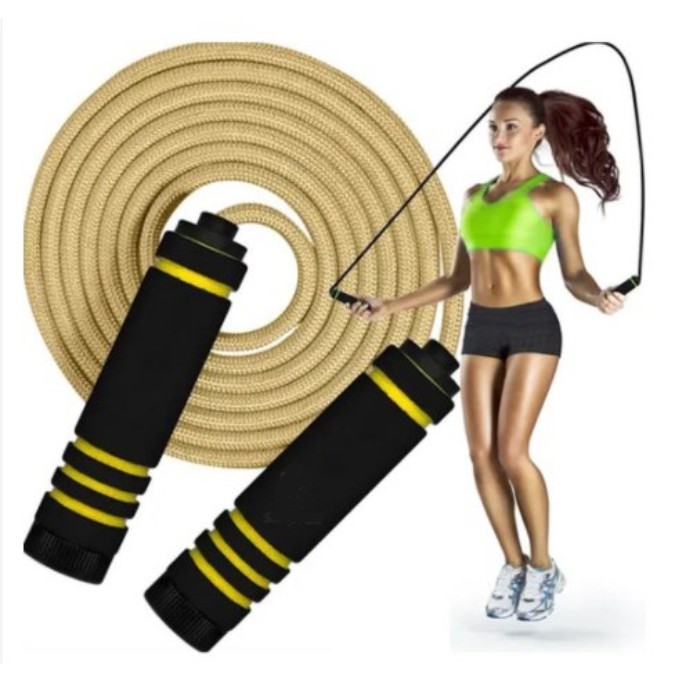 Corda de exercício de treinamento Everlast Jumping Rope amarela