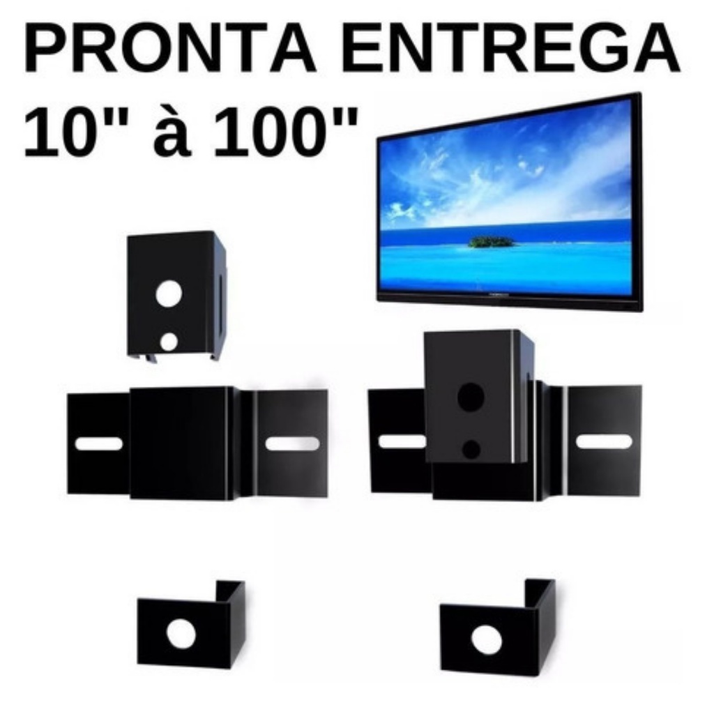 Suporte Universal Para TV Fixo de Parede e Painel 10 até 100 polegadas Super Resistente Lcd Led Plasma