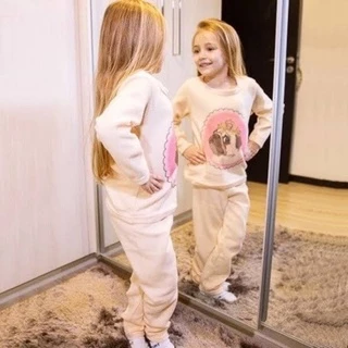Pijama Cumprido Infantil Soft Menino Menina Atoalhado Inverno Frio Filho Filha Barato