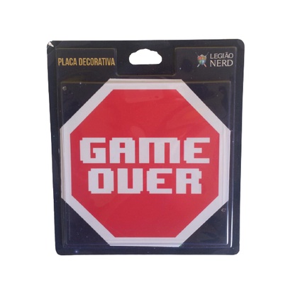 Placa Decorativa Game Over Shopee Brasil