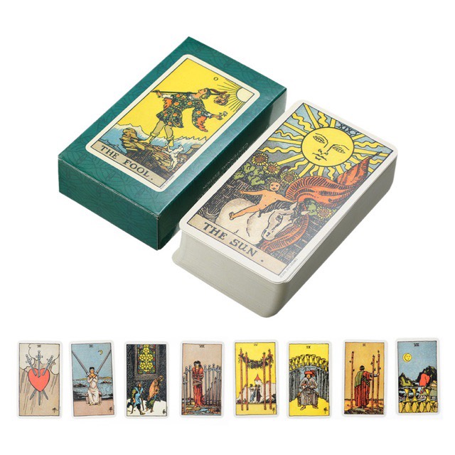 Conjunto de cartas de tarô, 78 peças do jogo de cartas de previsão