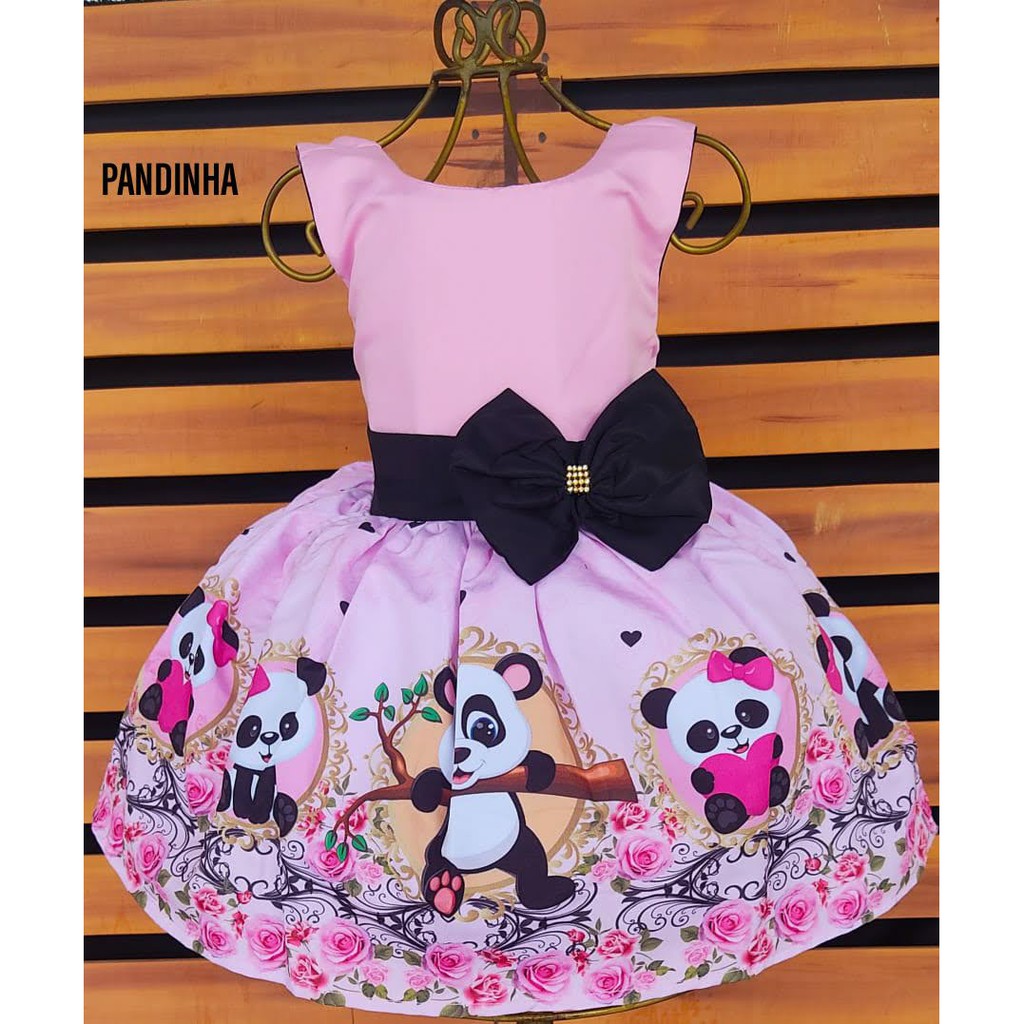 Vestido panda sale 1 ano