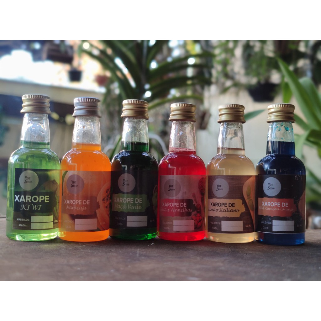 KIT XAROPE GIN E DRINKS 6 UNIDADES Shopee Brasil