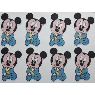 8 Mickey Baby Mod 1 Termocolante Aplique Estampado P Tecido