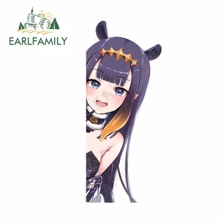 EARLFAMILY 13cm x 5.4cm Para Hololive Ninomae Ina Nis Peek Acessórios Do Carro Adesivos Decalque Vinil Prancha Janelas D