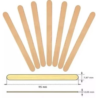 5.000 Palito de Picolé Artesanato Ponta Redonda 11,5cm