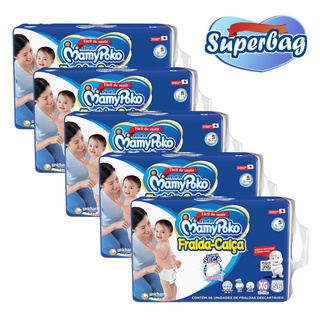 Kit 05 Super BAG FRALDA CALÇA Descartável Mamypoko  - XG - c/ 280 Unidades - Tecnologia Japonesa