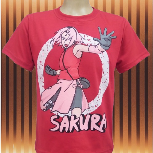 Blusa Infantil com Estampa Sakura Naruto - Tam 5 a 14 anos Preto